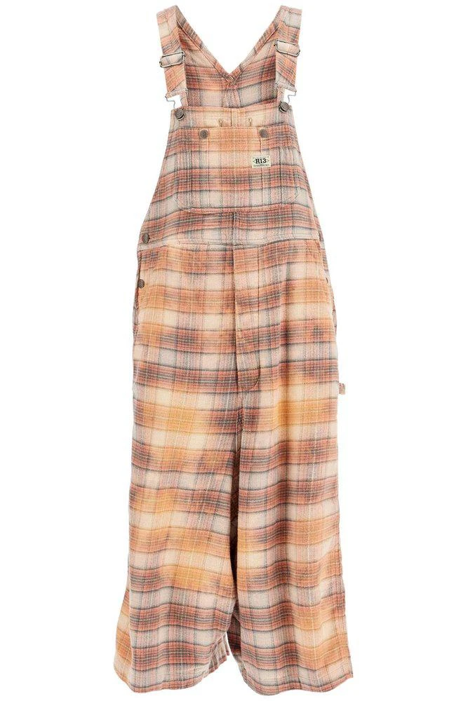 R13 R13 Checked Jumbo Overalls 1