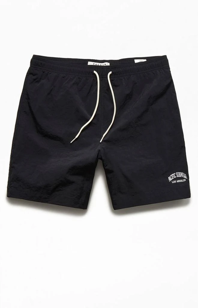 PacSun Nylon Collegiate 6.5" Swim Trunks 1
