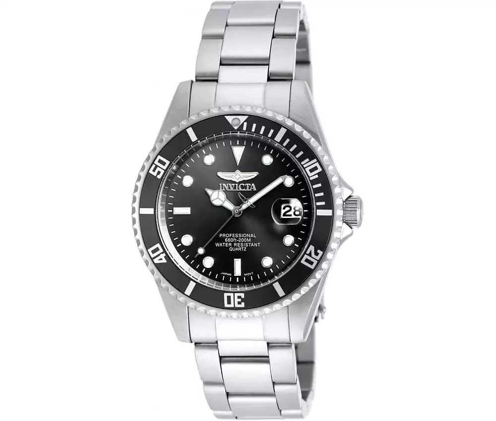 Invicta Men's 8932OB Pro Diver Quartz 3 Hand Black Dial Watch 2