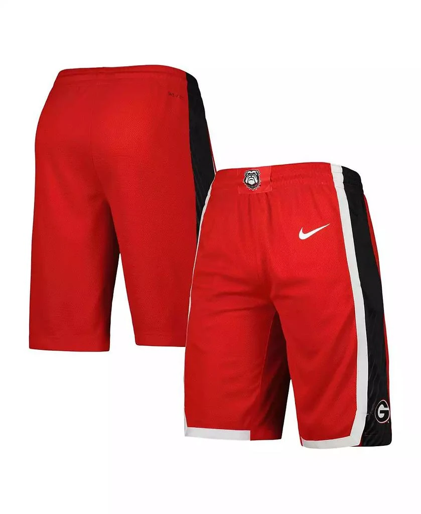 NIKE Men's Red Georgia Bulldogs Replica Team Basketball Shorts 1