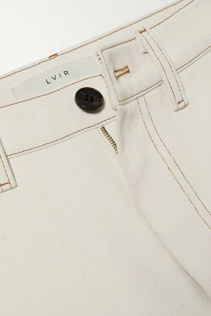 LVIR Topstitched high-rise flared jeans 4