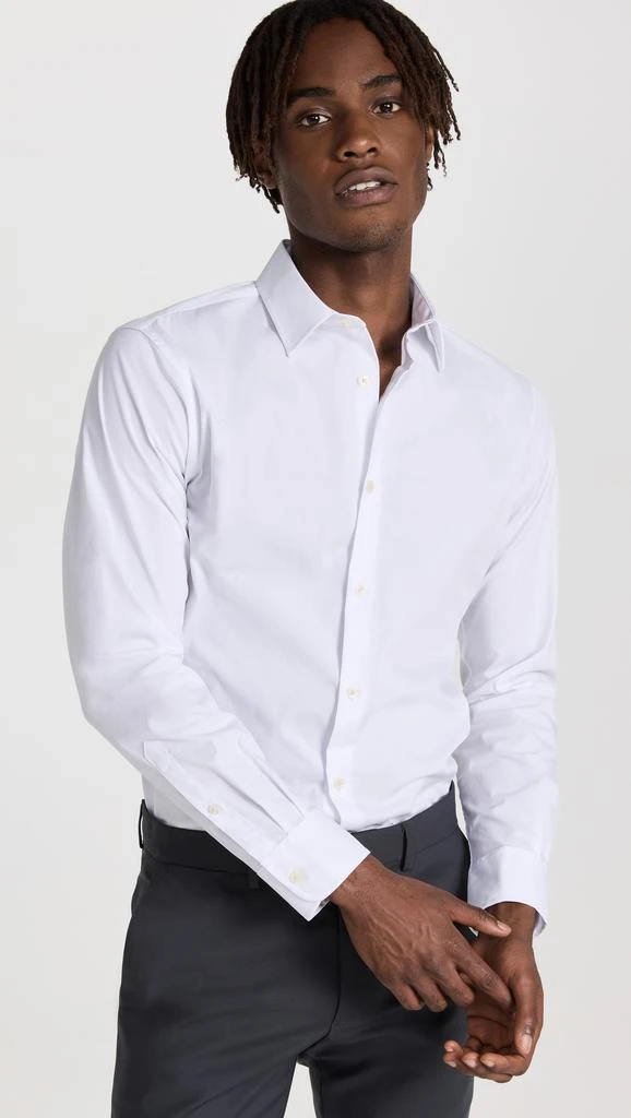 Club Monaco Stretch Poplin Dress Shirt 1