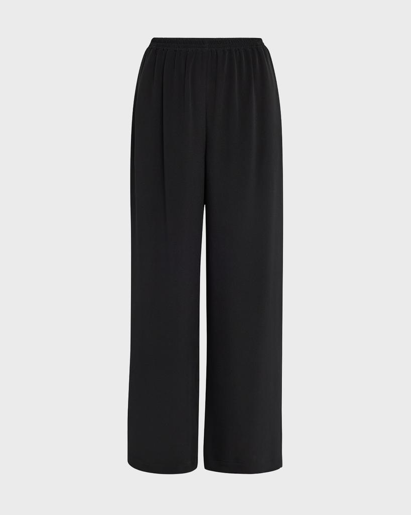 Eskandar Flared Midweight Crepe Trousers