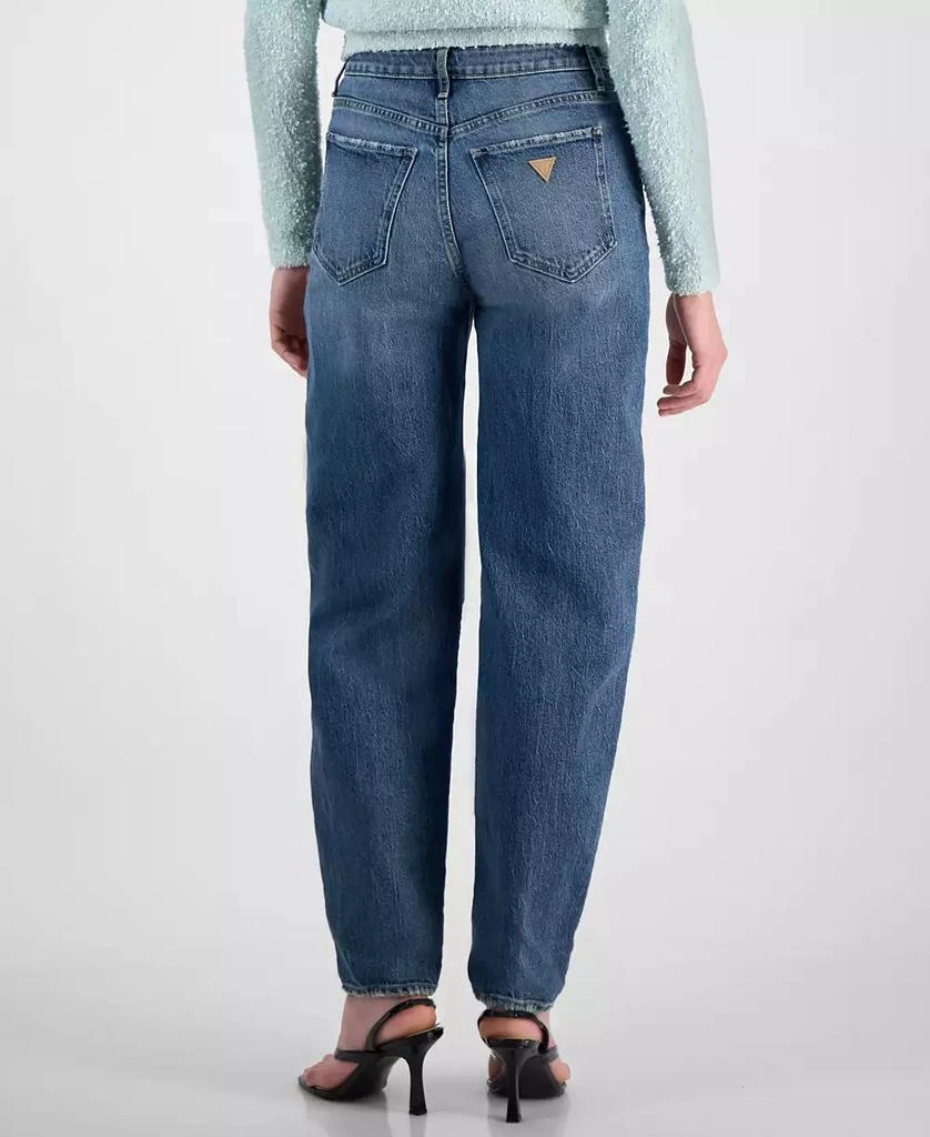 GUESS Women's High-Rise Tapered-Leg Jeans 4
