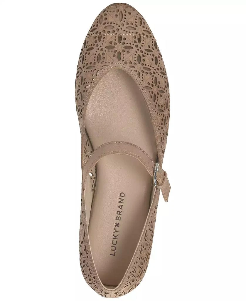 Lucky Brand Women's Cyrena Eyelet Mary Jane Ballet Flats 4