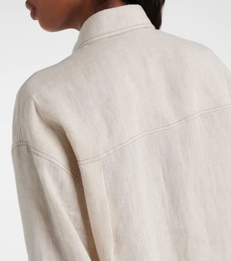 Brunello Cucinelli Oversized linen shirt 6