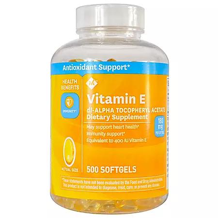 Member's Mark Member's Mark Vitamin E Softgels, 180 mg, 500 ct.