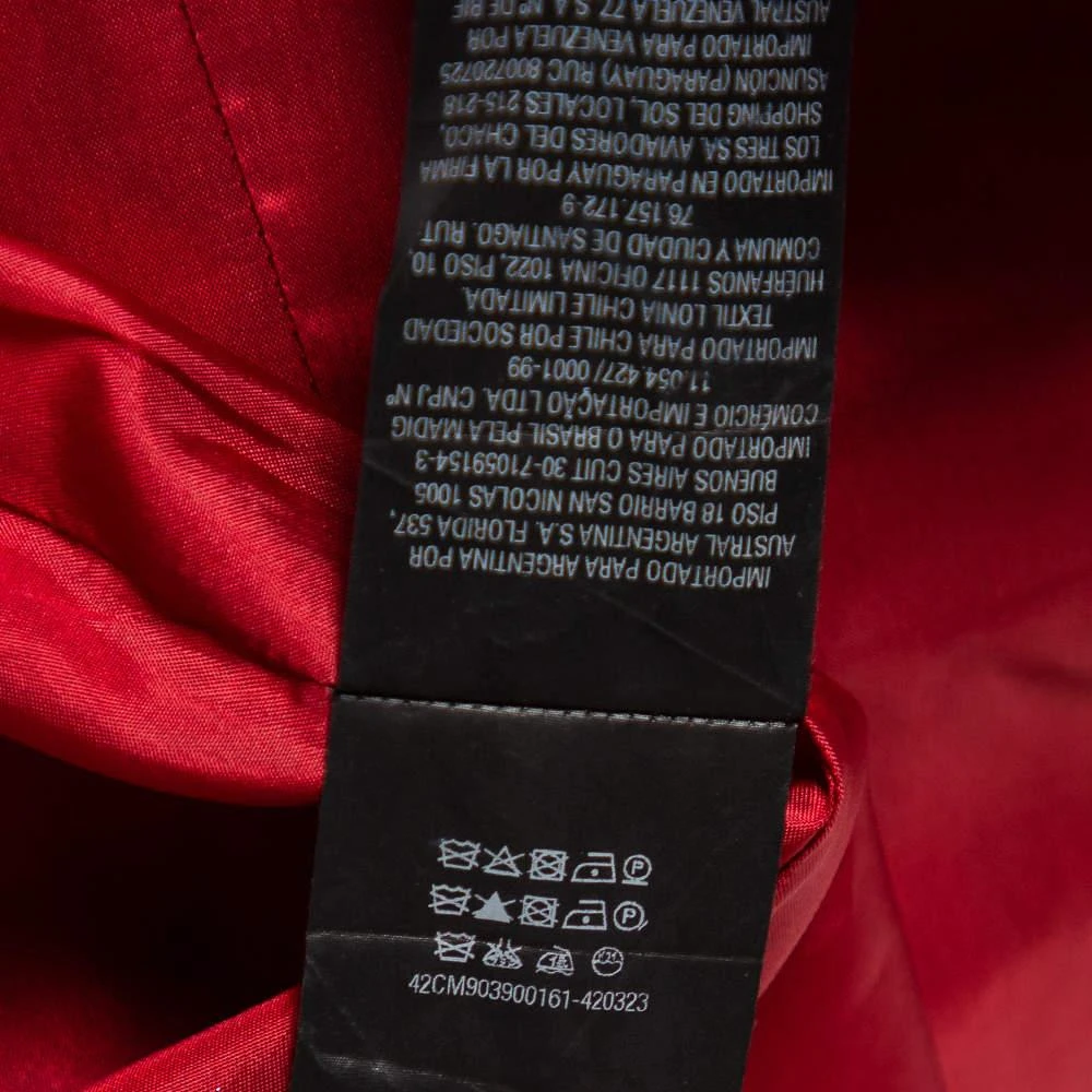 open lace back dress Velvet Maxi Dress 38 (FR) / Red