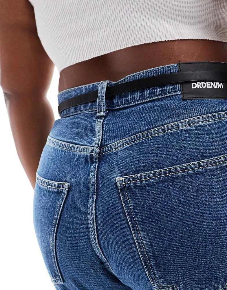 ASOS ASOS DESIGN CURVE domed skinny waist and hip belt in black 3