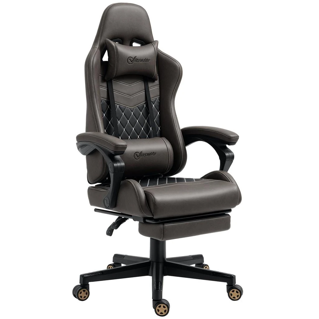 Hivvago Swivel Gaming Chair with Adjustable Height and Recline