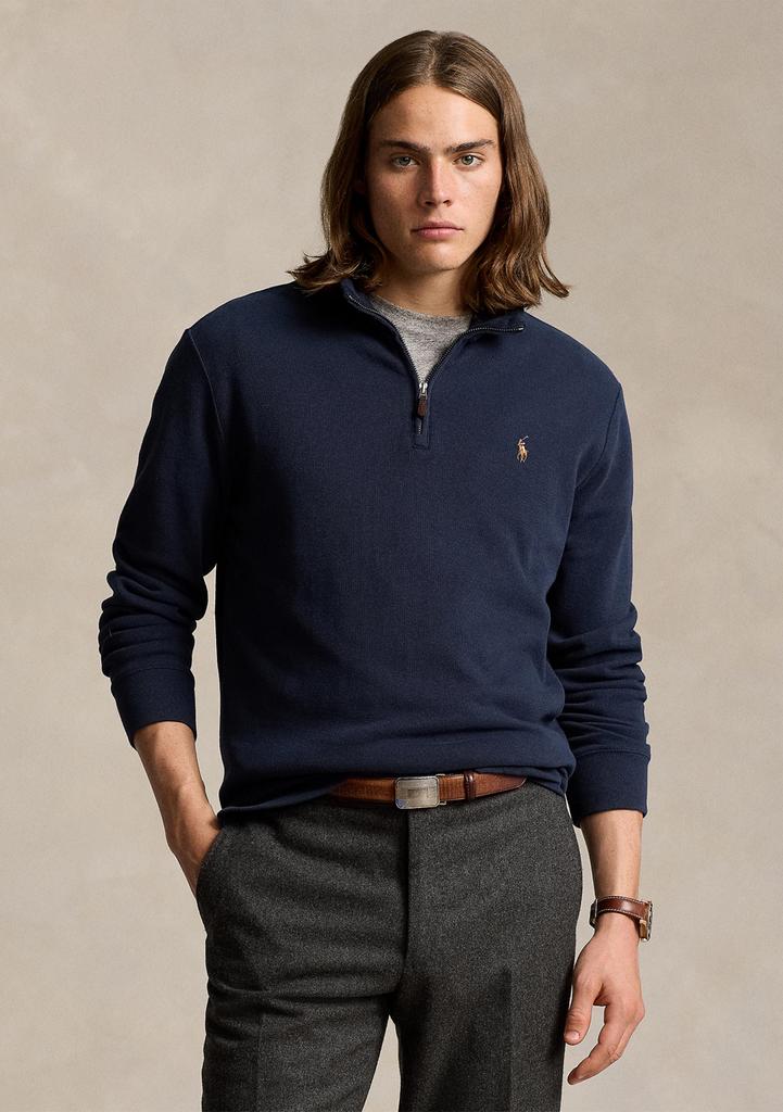 Ralph Lauren Estate Rib Quarter Zip Pullover Sweatshirt