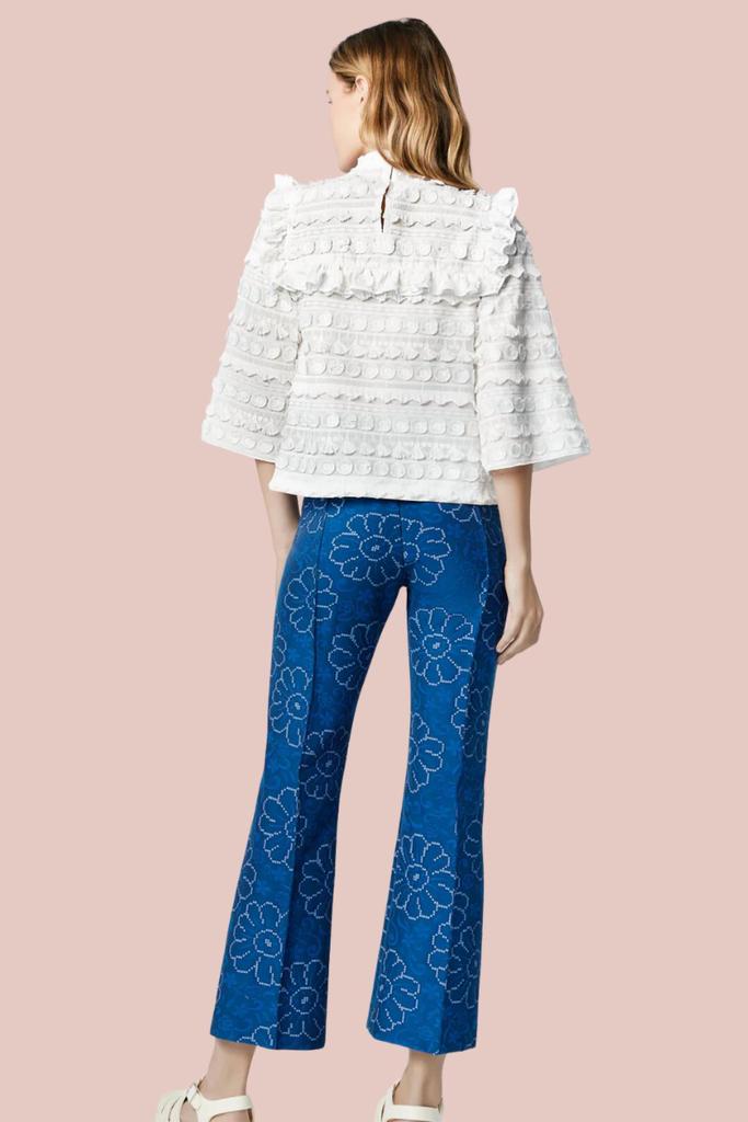 Smythe Smythe - Cropped Pintuck Pant