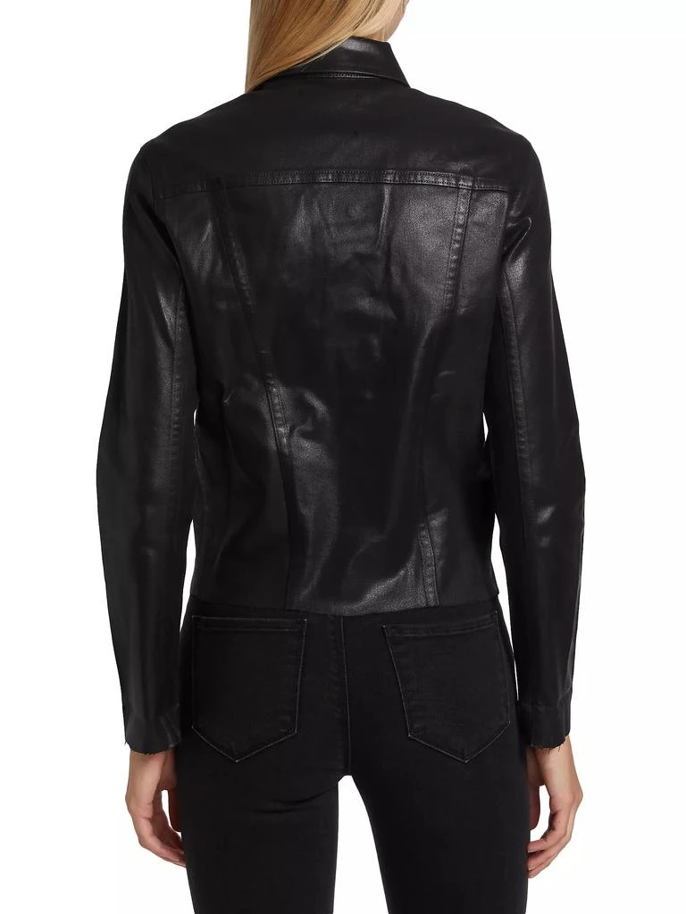 L'Agence Janelle Coated Denim Jacket 5