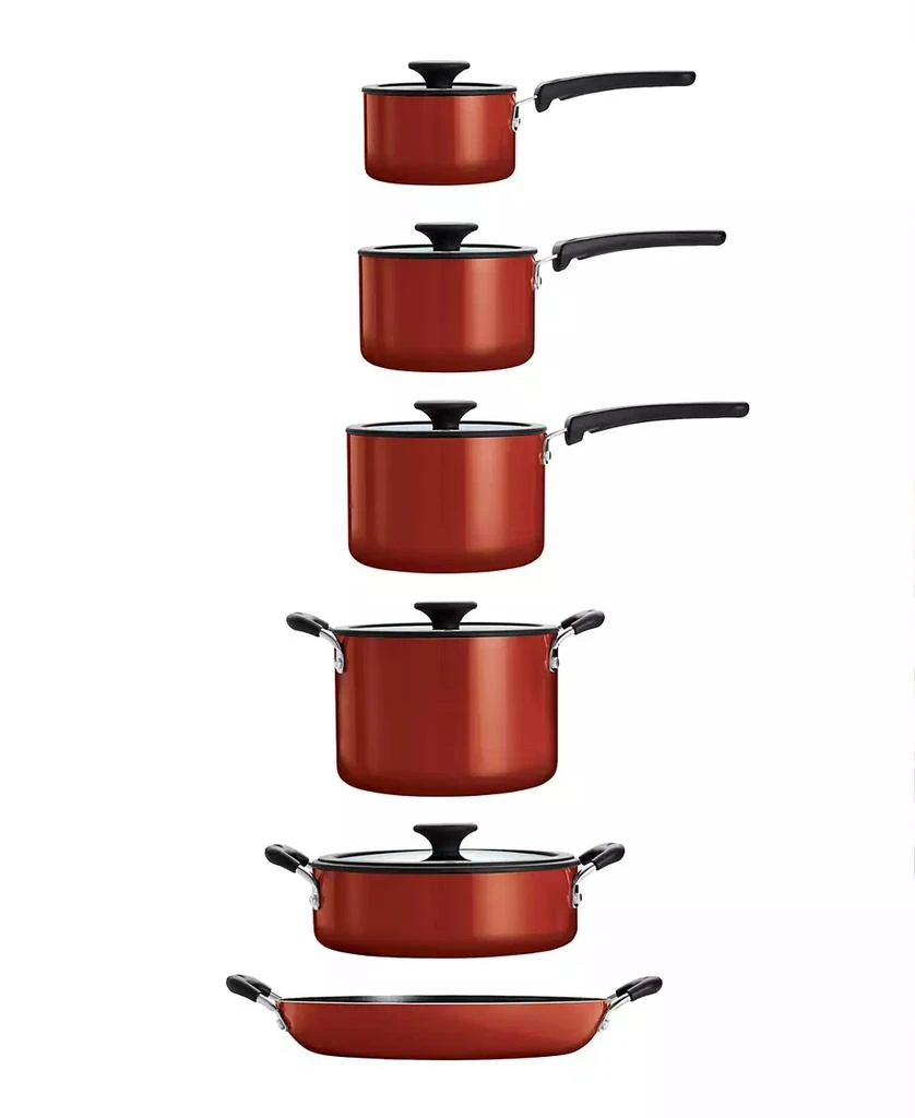 Tramontina Porcelain Enamel Heavy Gauge Aluminum Non Stick 11 Piece Cookware Set 4