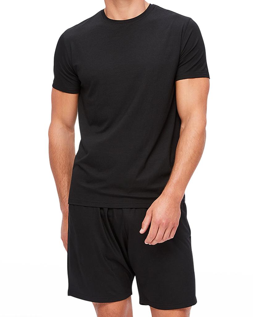 Derek Rose Men's Short-Sleeve Tee, Black