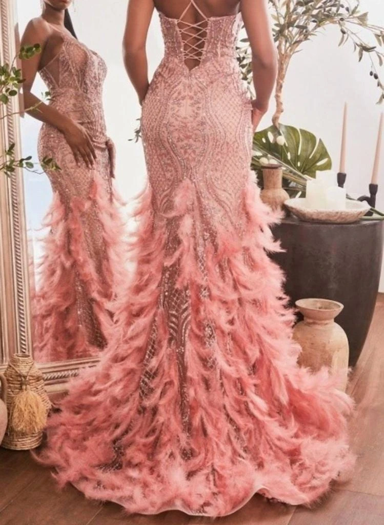 Ladivine Ladivine - Feathered Mermaid Gown 2