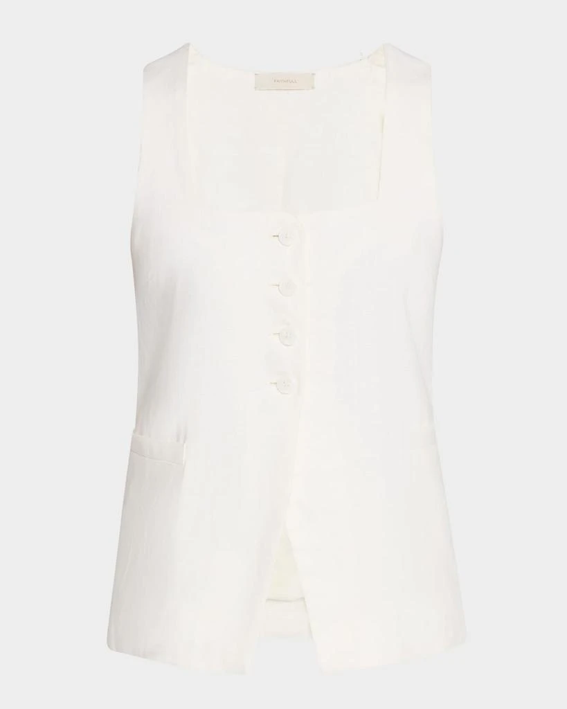 Faithfull the Brand Jackie Linen Vest 1
