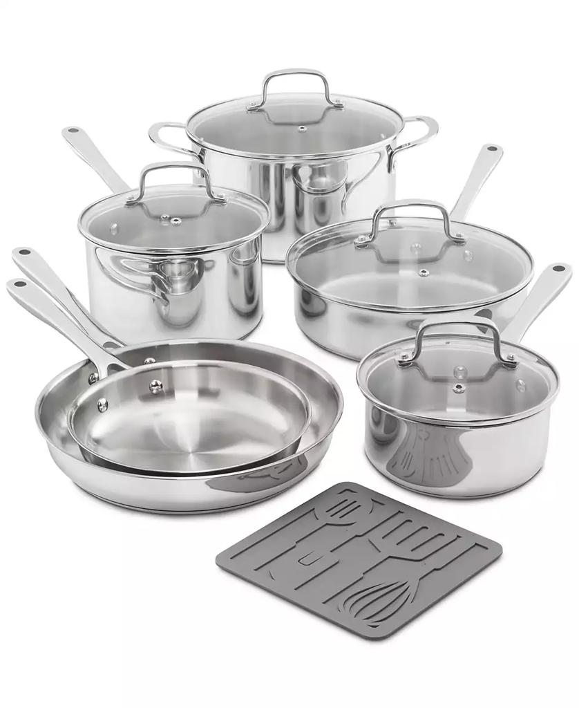 The Cellar Stainless Steel 11-Pc. Cookware Set, Exclusively at Macy’s