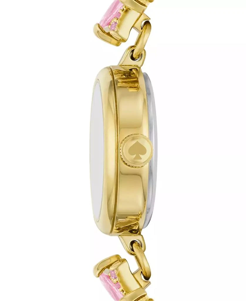 Kate Spade Women's Monroe Three Hand Quartz Gold-Tone Stainless Steel and Brass Watch 24mm 3