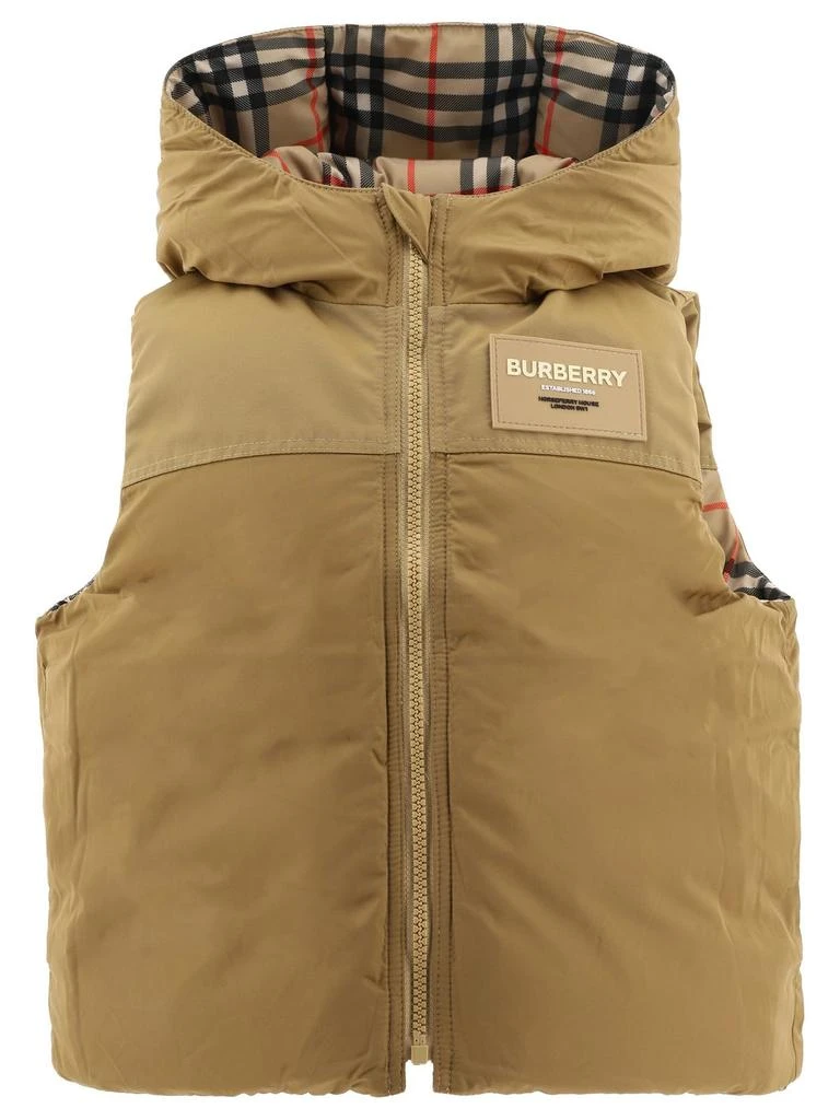 Burberry Burberry Kids Vintage Checked Reversible Zip-Up Hooded Gilet 3