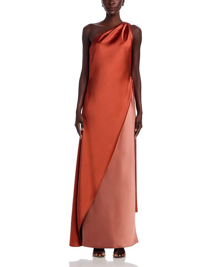 Amsale Layered Asymmetric Gown 7