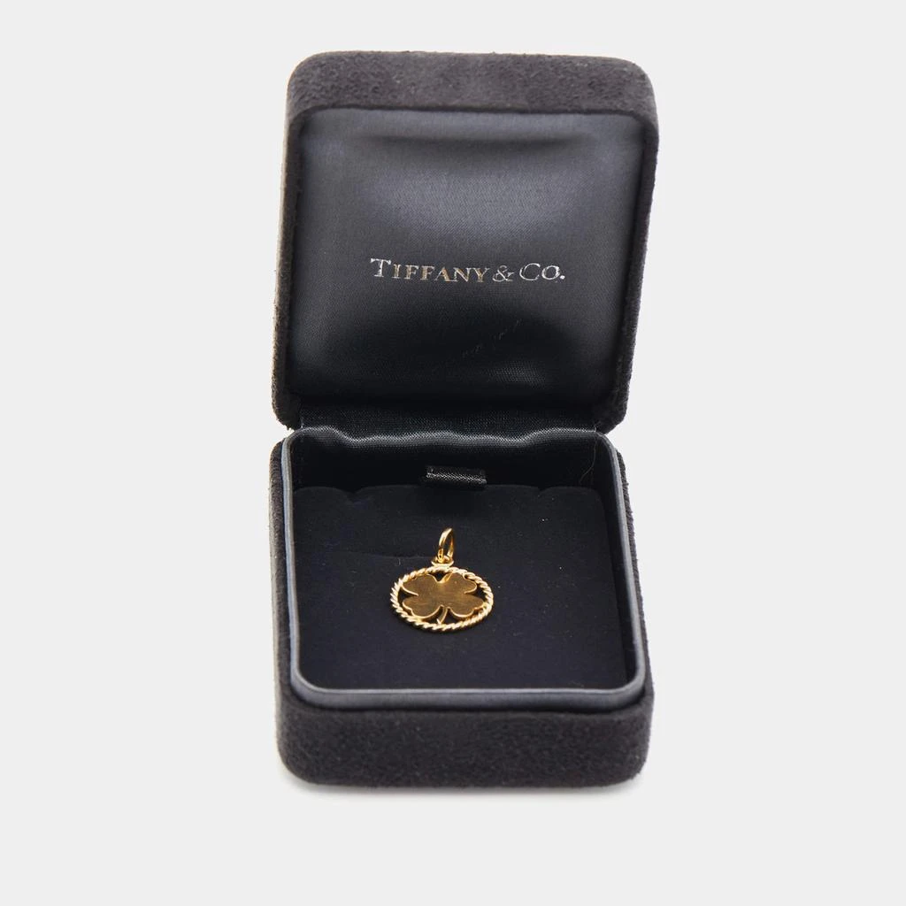 Tiffany & Co. Tiffany & Co. Four Leaf Clover 18k Yellow Gold Round Pendant 5