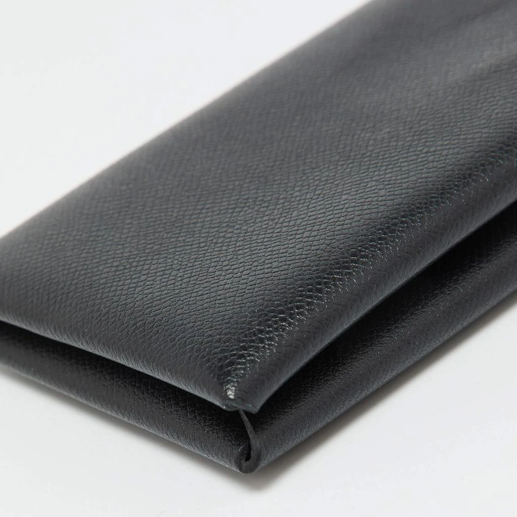 Hermes Hermes Black Madame Leather Calvi Card Holder 9