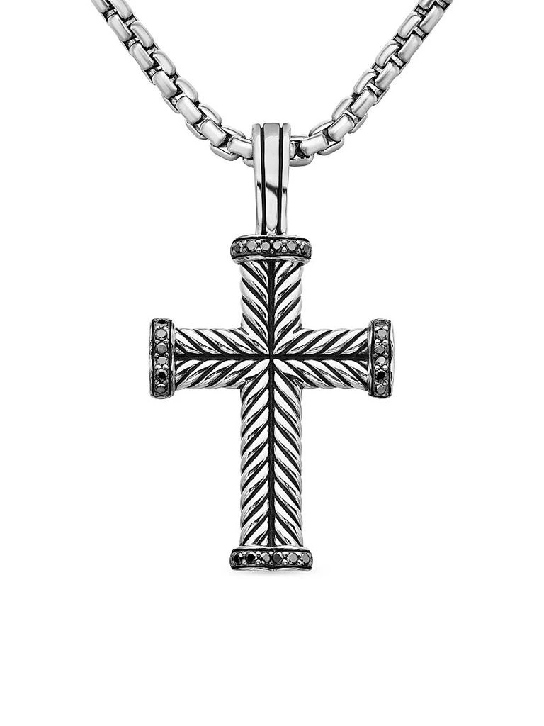 David Yurman Chevron Cross Pendant in Sterling Silver