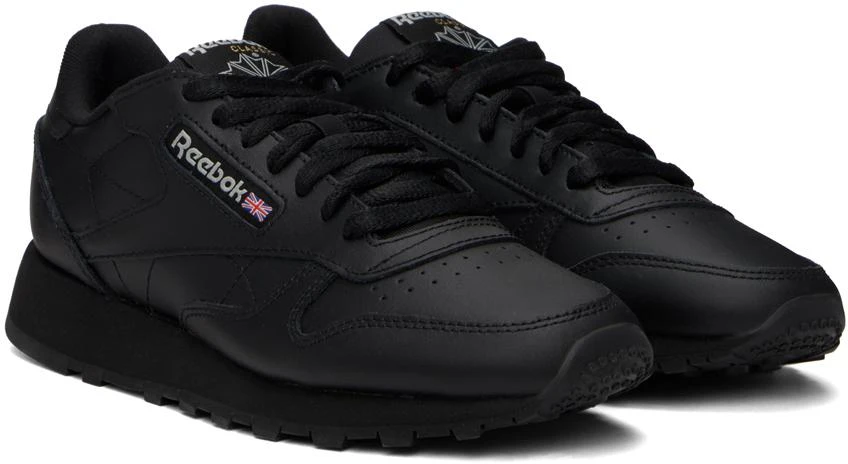 Reebok Classics Black Classic Leather Sneakers 4