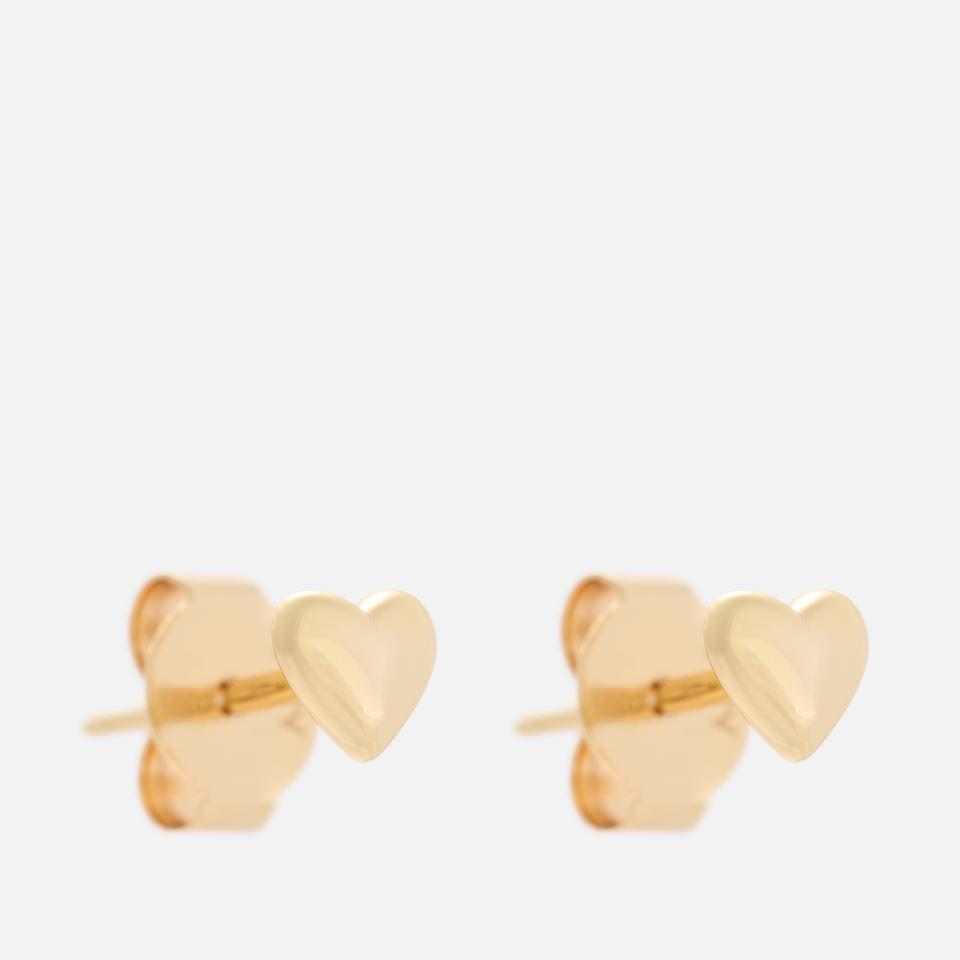 ASTRID & MIYU Astrid & Miyu Heart 18K Gold-Plated Sterling Silver Earrings