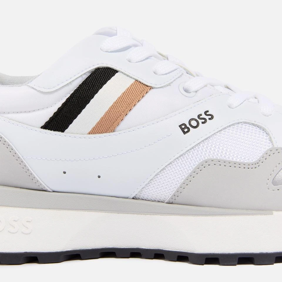 Hugo Boss BOSS MEN'S TITANIUM MESH AND SUEDE SPORTY TRAINERS 4