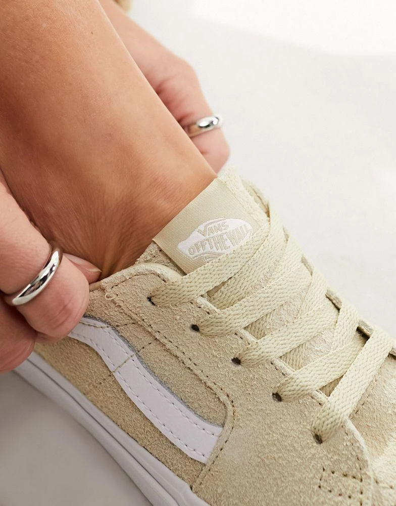 Vans Vans Sk8-Lo trainers in light tan 4
