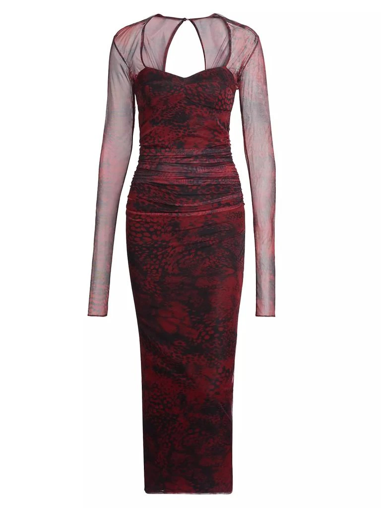 Amanda Uprichard Cade Printed Body-Con Midi-Dress 1