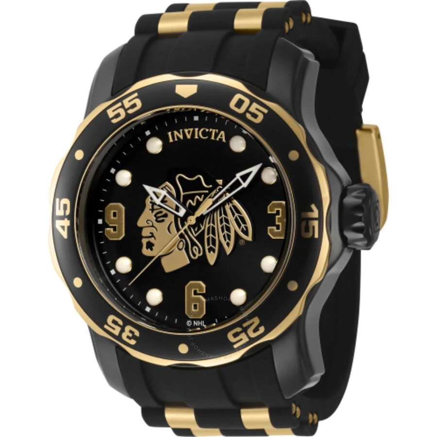 Invicta NHL Chicago Blackhawks Quartz Black Dial Men's Watch 42315 1