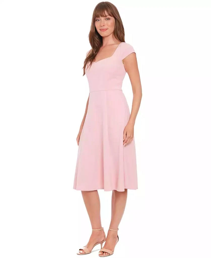 London Times Petite Sweetheart-Neck Cap-Sleeve Dress 3