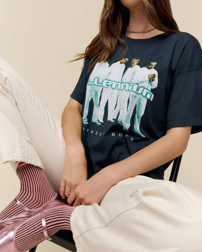 DAYDREAMER Backstreet Boys Millennium Merch Tee In Vintage Black 4