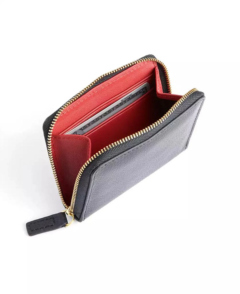 ROYCE New York Men's Pebbled Leather Zippered Credit Card Wallet 2