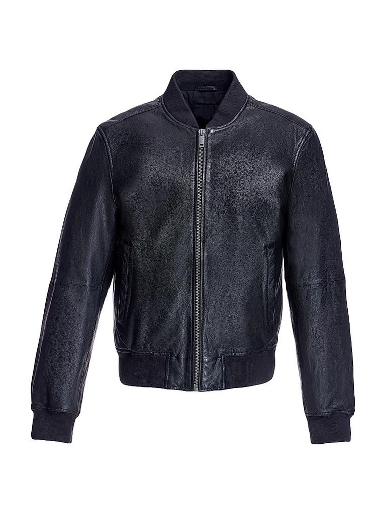 Men's Leather Bomber Jacket – On Sale Now with Up to 32% Off