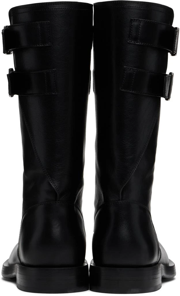 ANN DEMEULEMEESTER Black Milan Soft Biker Boots 2