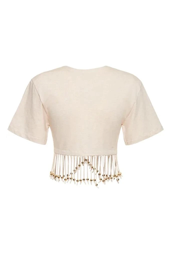 Paco Rabanne Paco Rabanne Fringed Hem T-Shirt 2