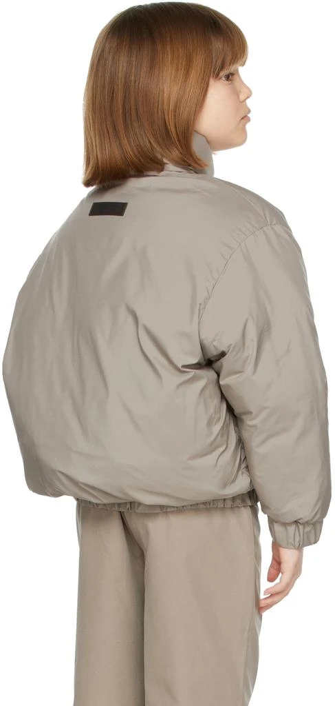 Essentials Kids Taupe Puffer Jacket 4