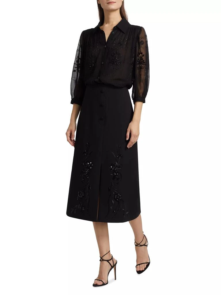 FIGUE Serafina Silk Chiffon Shirt 2