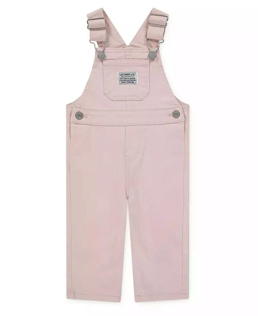 Levi's Baby Girls' Sleeveless Twill Overalls