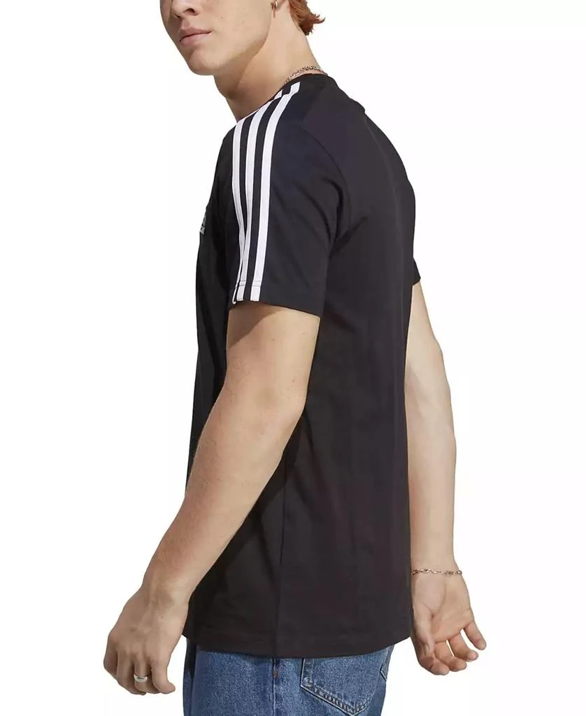 adidas Men's Essentials 3-Stripes Regular-Fit Logo Graphic T-Shirt 5