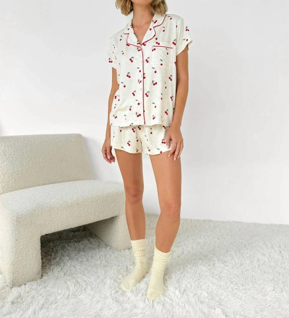 Splendid Splendid - Flora Pillow Soft Short Pj Set