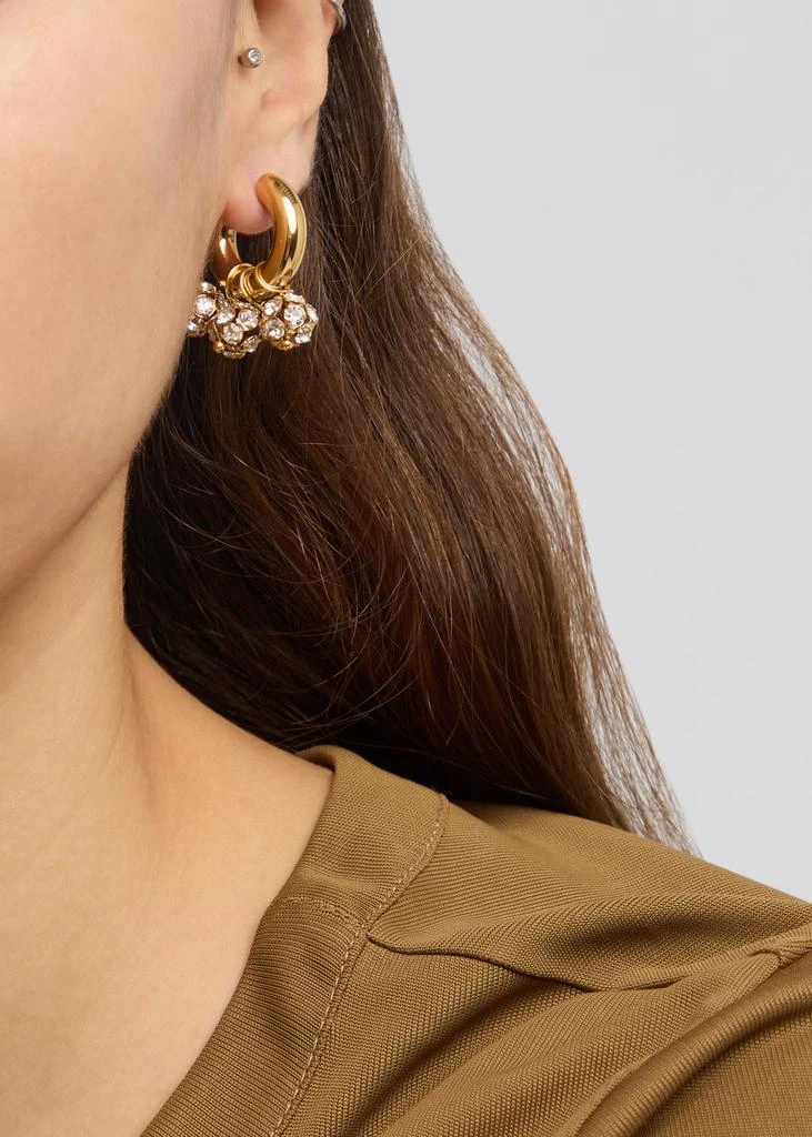 Timeless Pearly Mismatched 24kt gold-plated heart earrings 3