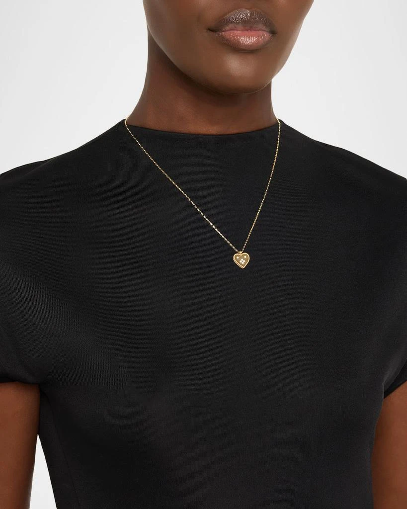 Roberto Coin 18K Gold Petit Venetian Princess Heart Diamond Pendant Necklace 2