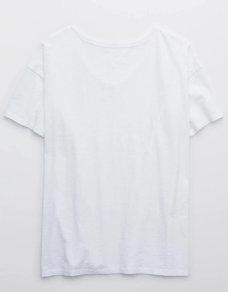 Aerie Aerie Distressed Basic V-Neck Boyfriend T-Shirt 4