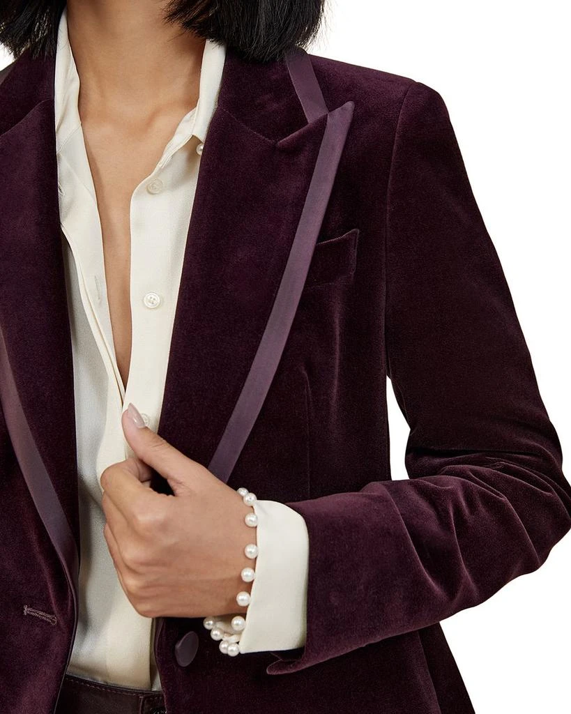 REISS Elia Single Breasted Velvet Jacket 4