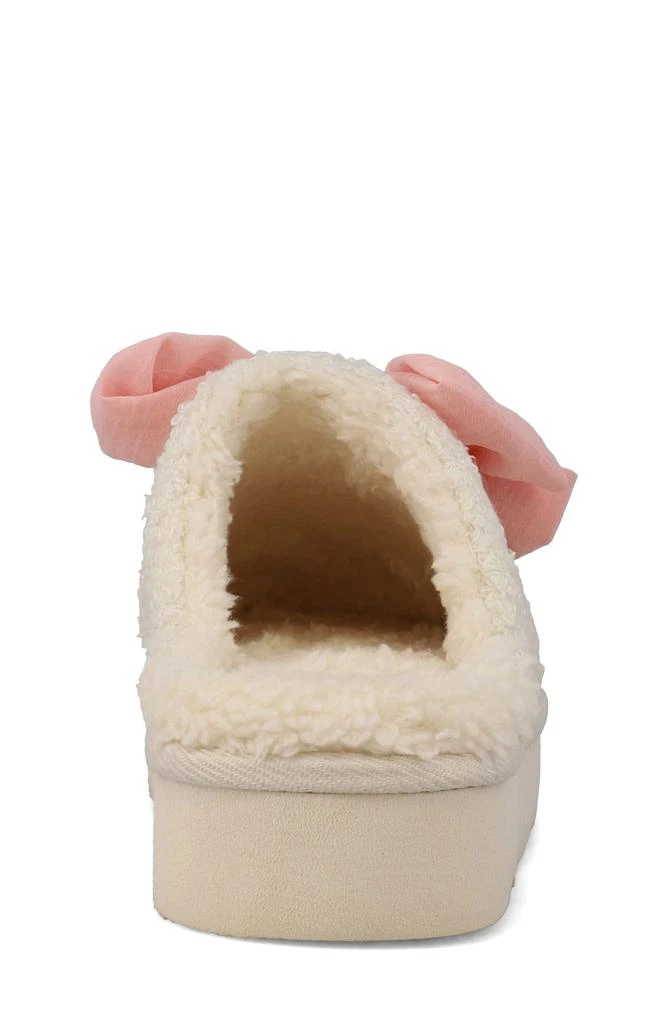 MIA Kids
 Kinslee Bow Faux Shearling Slipper 4